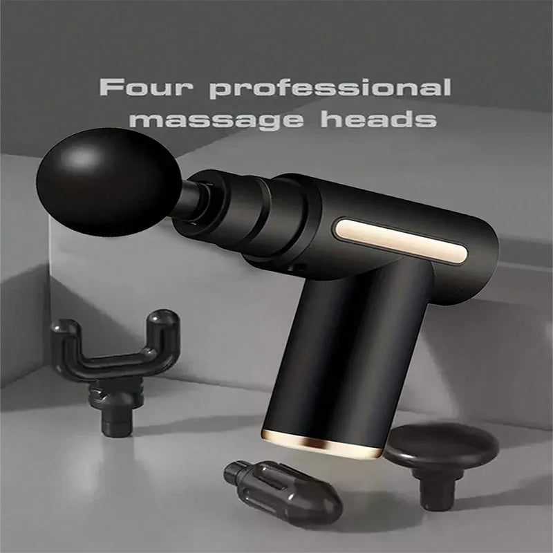 Mini Fascia Gun Professional Physiotherapy Body Massage Gun Deep Muscle Impact Beating Suitable for Neck Back and Legs Exercise