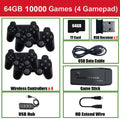 Update Retro Video Game Console 2.4G Wireless Console Game Stick 4k 20000 Game 64G Portable Dendy Game Console for GBA/FC/PS1/MD